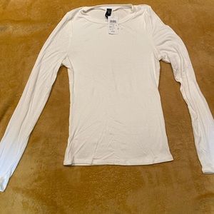 BRAND NEW long sleeve white sweater.